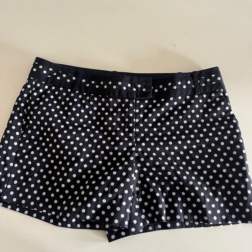 The Limited Black and White Polka Dot High Waist Shorts